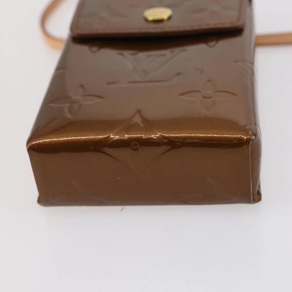 LOUIS VUITTON Monogram Vernis Green Cigarette Case Bronze M91156 Auth bs29785 - Picture 7 of 14